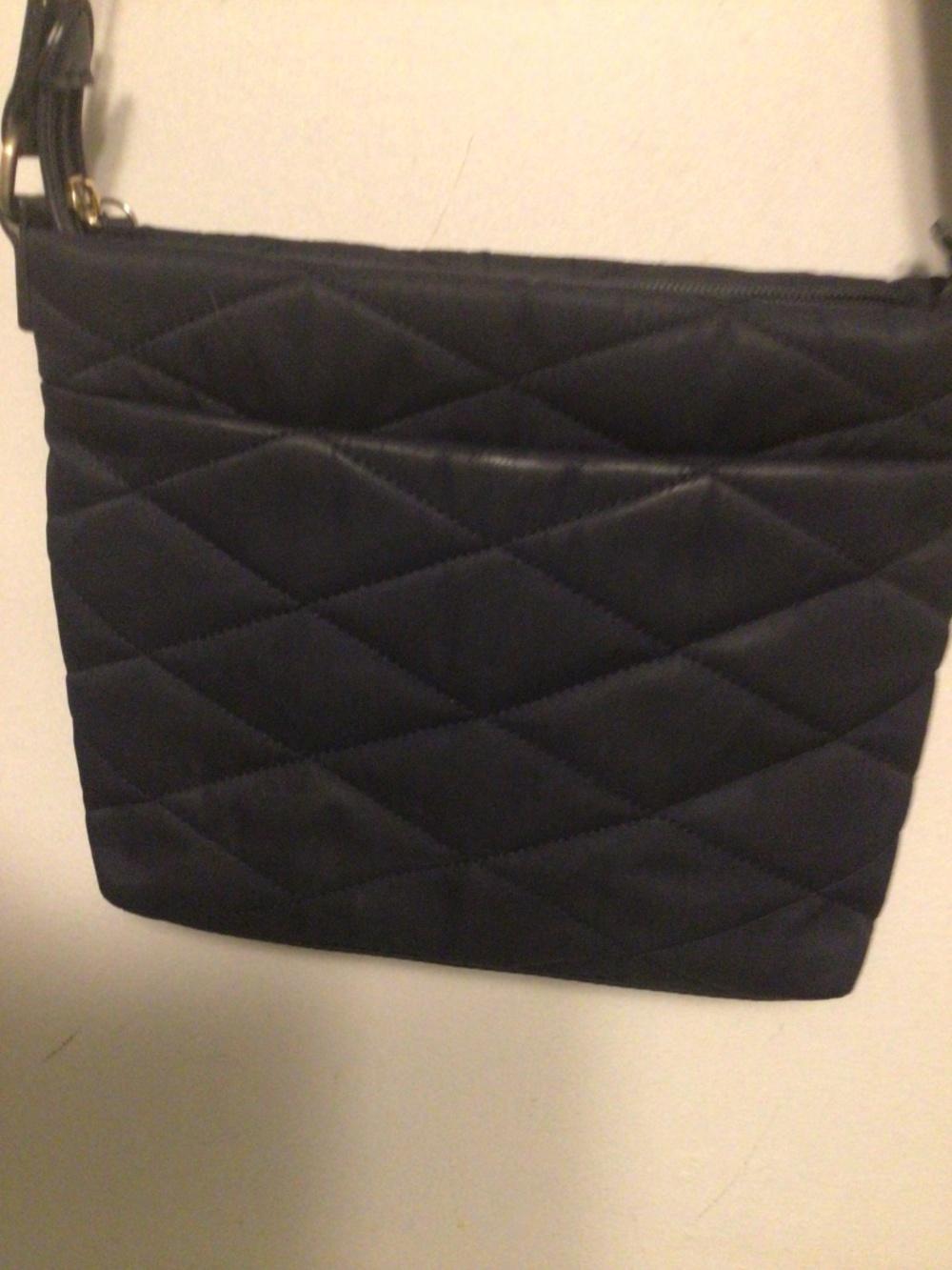 Ridley London quilted cross body bag with adjustable nylon strap - Picture 8 of 11